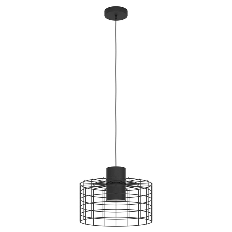 Suspension Milligan noire Ø 38 cm E27 40 W EGLO