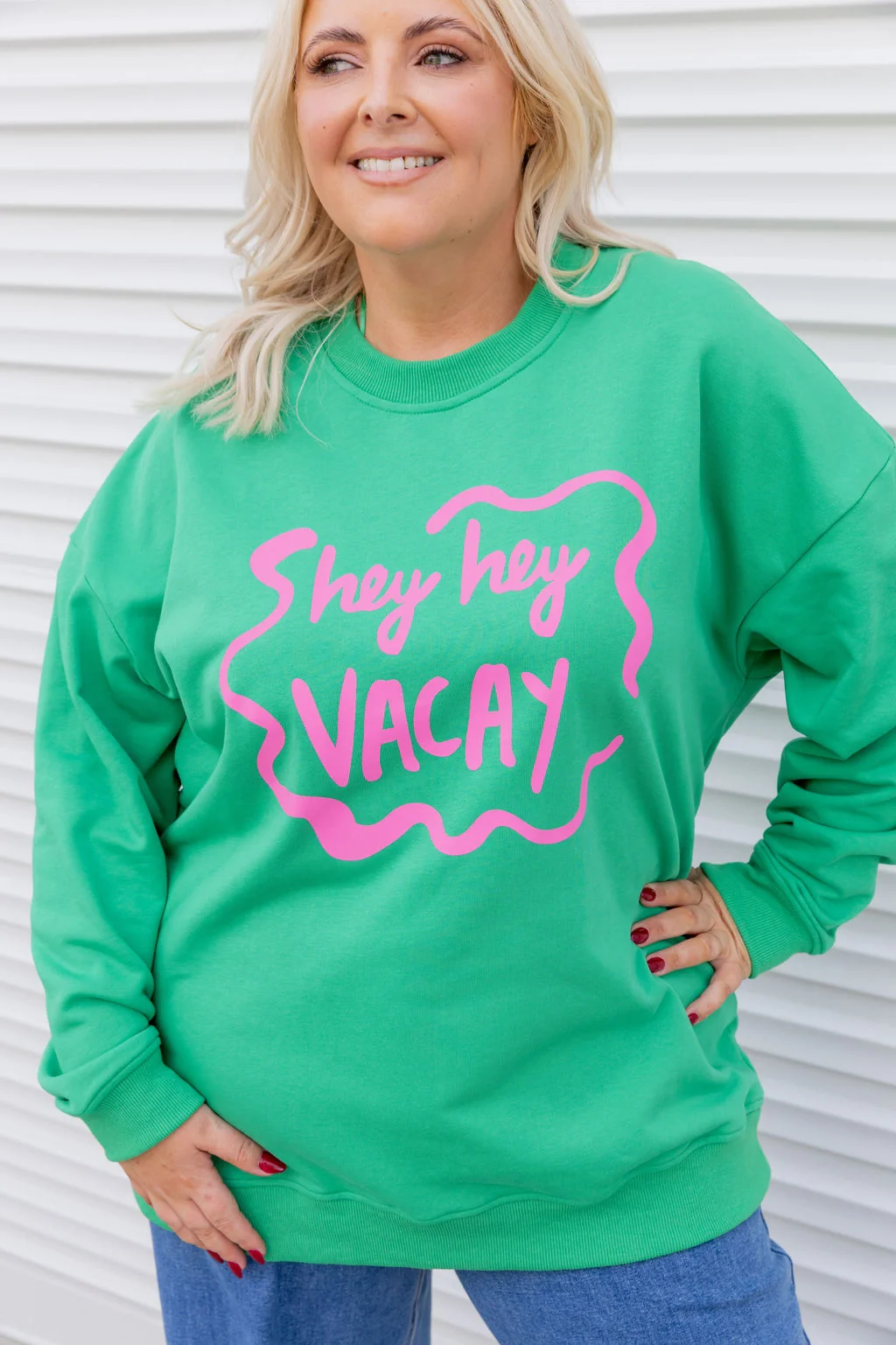 Evan Sweatshirt in Hey Hey Green