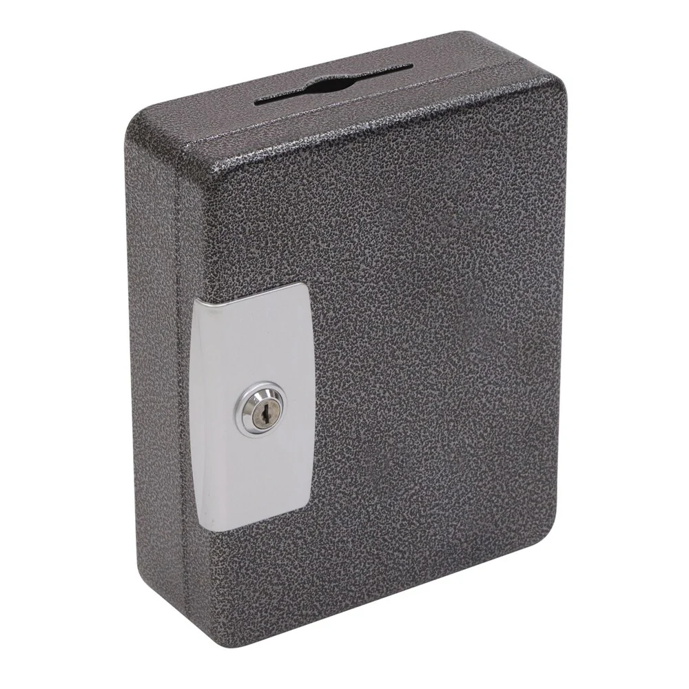 Hercules KK0803-32 Key Locking Key Cabinet, Holds 32 Keys, 8 x 3 x 9.87, Steel, Silver Vein