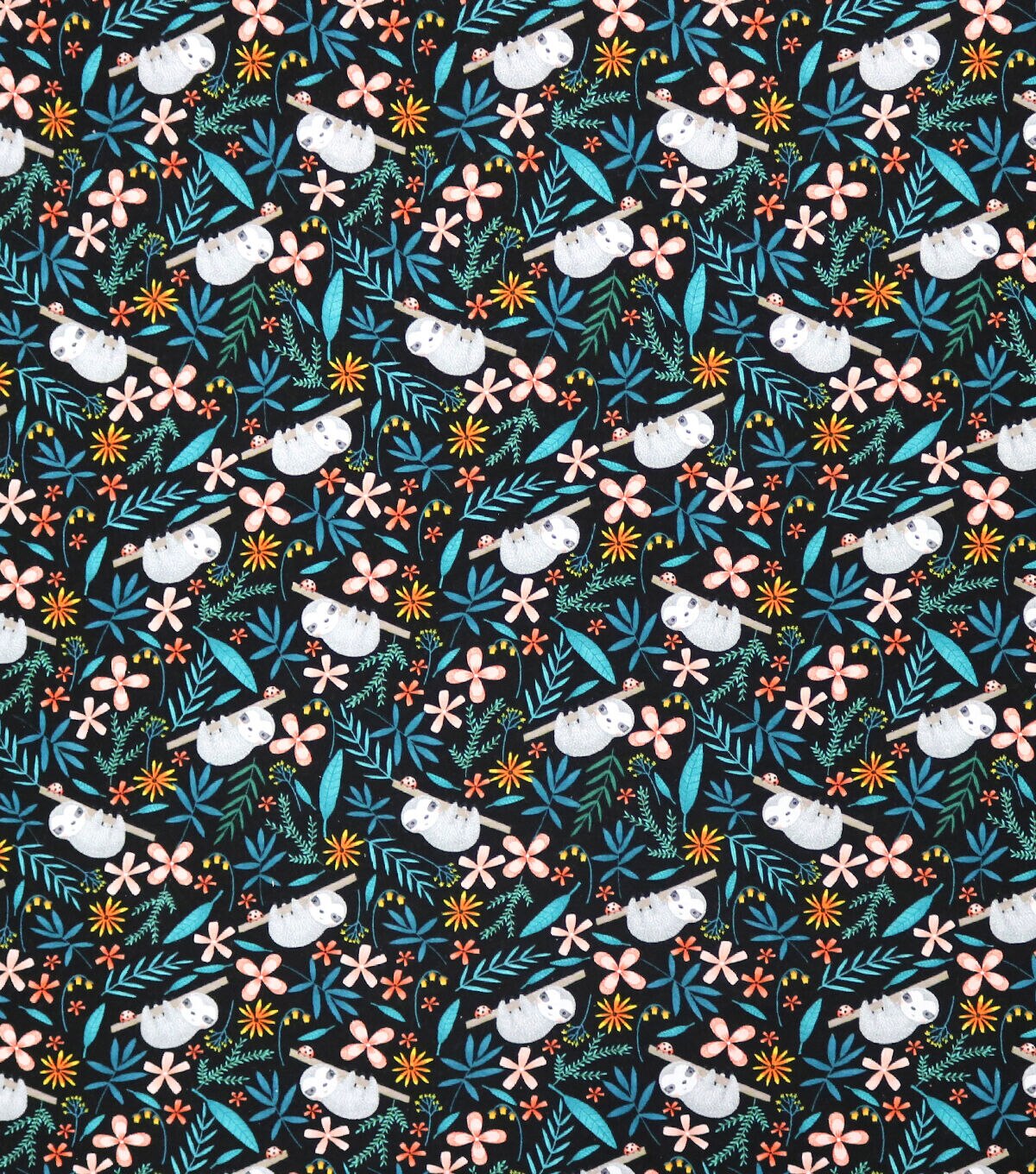 Super Snuggle Flannel Fabric Baby Sloth