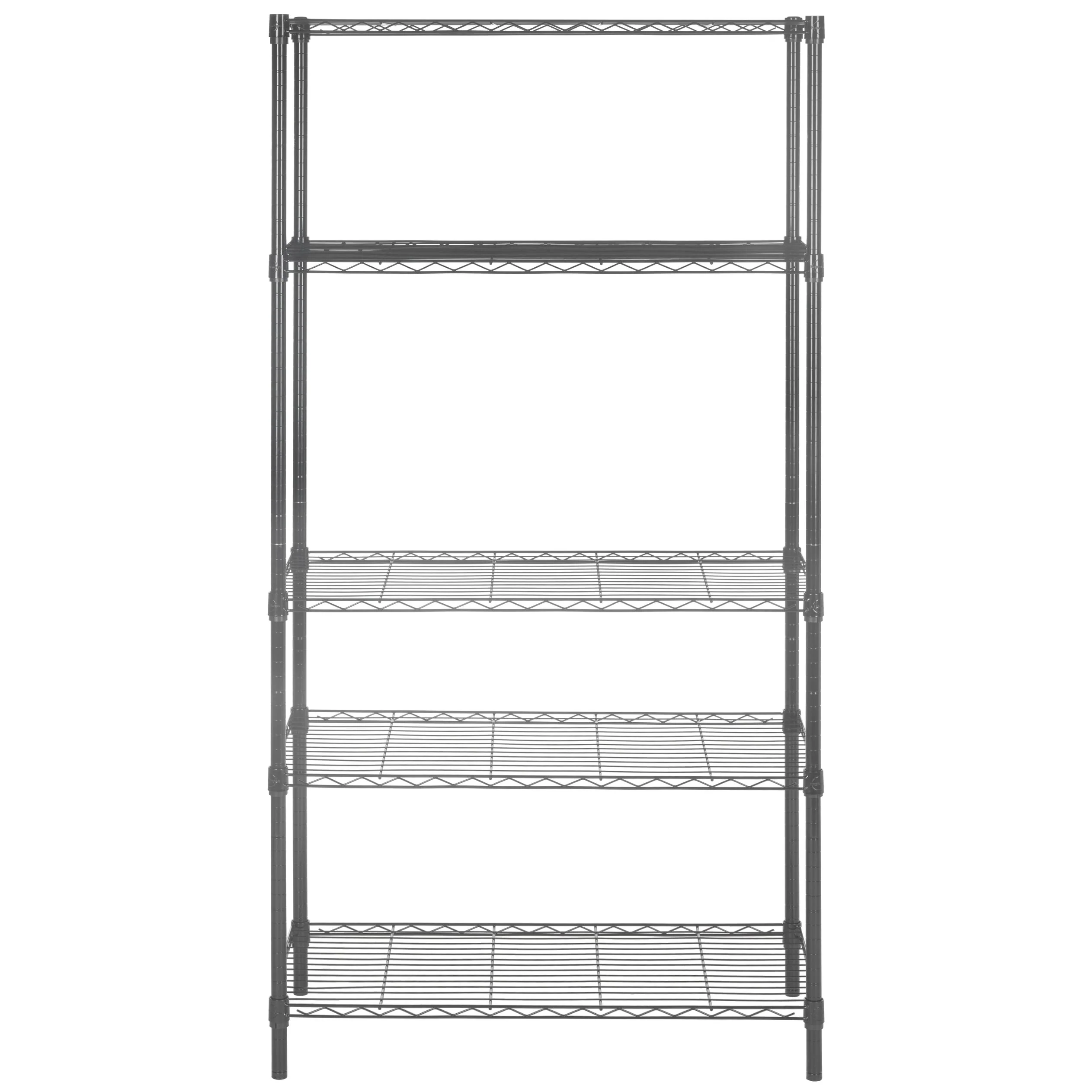 SAFAVIEH Storage Cherri 5-Tier Chrome Wire Adjustable Rack - 35.4 x 17.7 x 70.9 - 35Wx18Dx71H