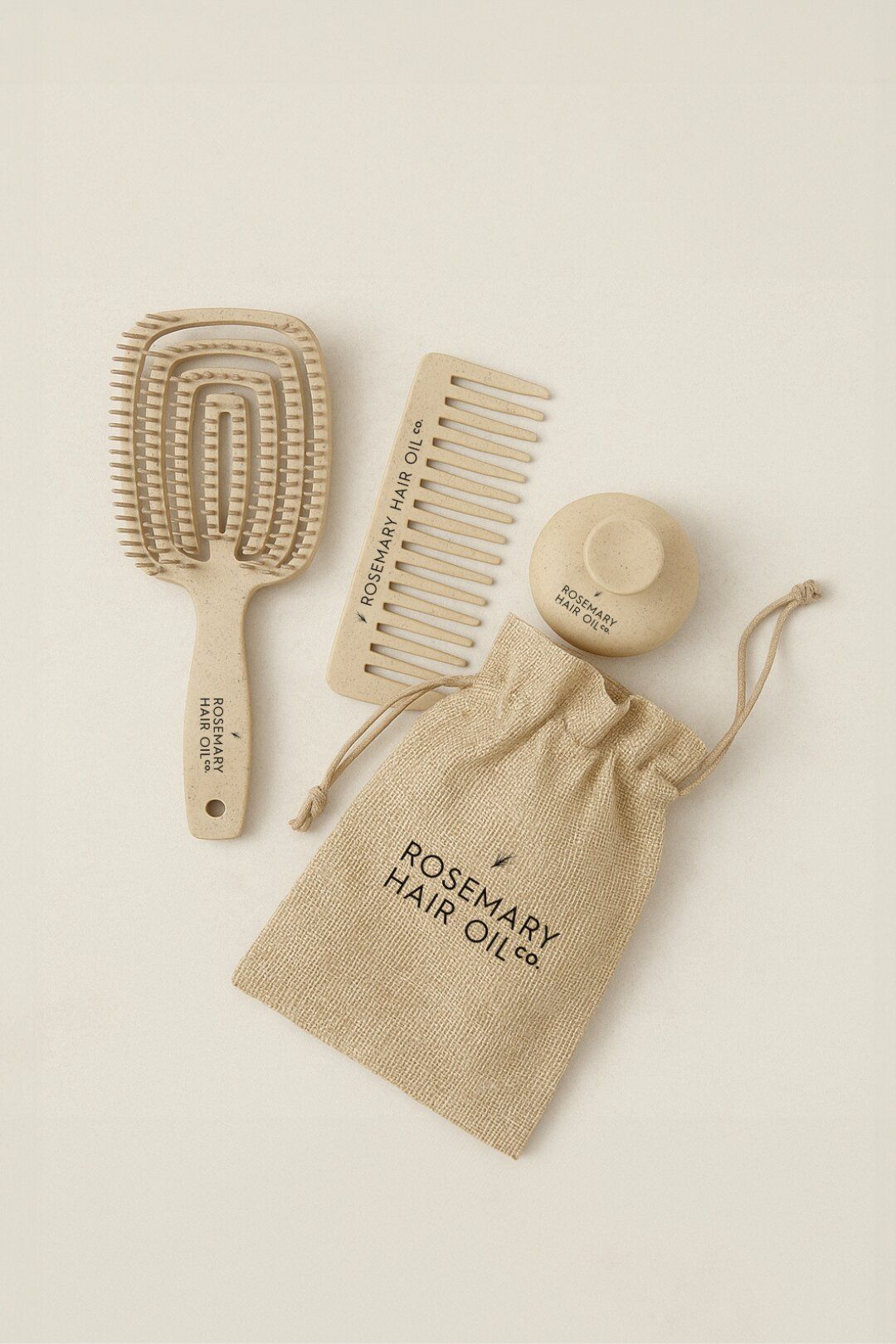 Rosemary Hair Oil Co Scalp Soothe Essential Brush Set