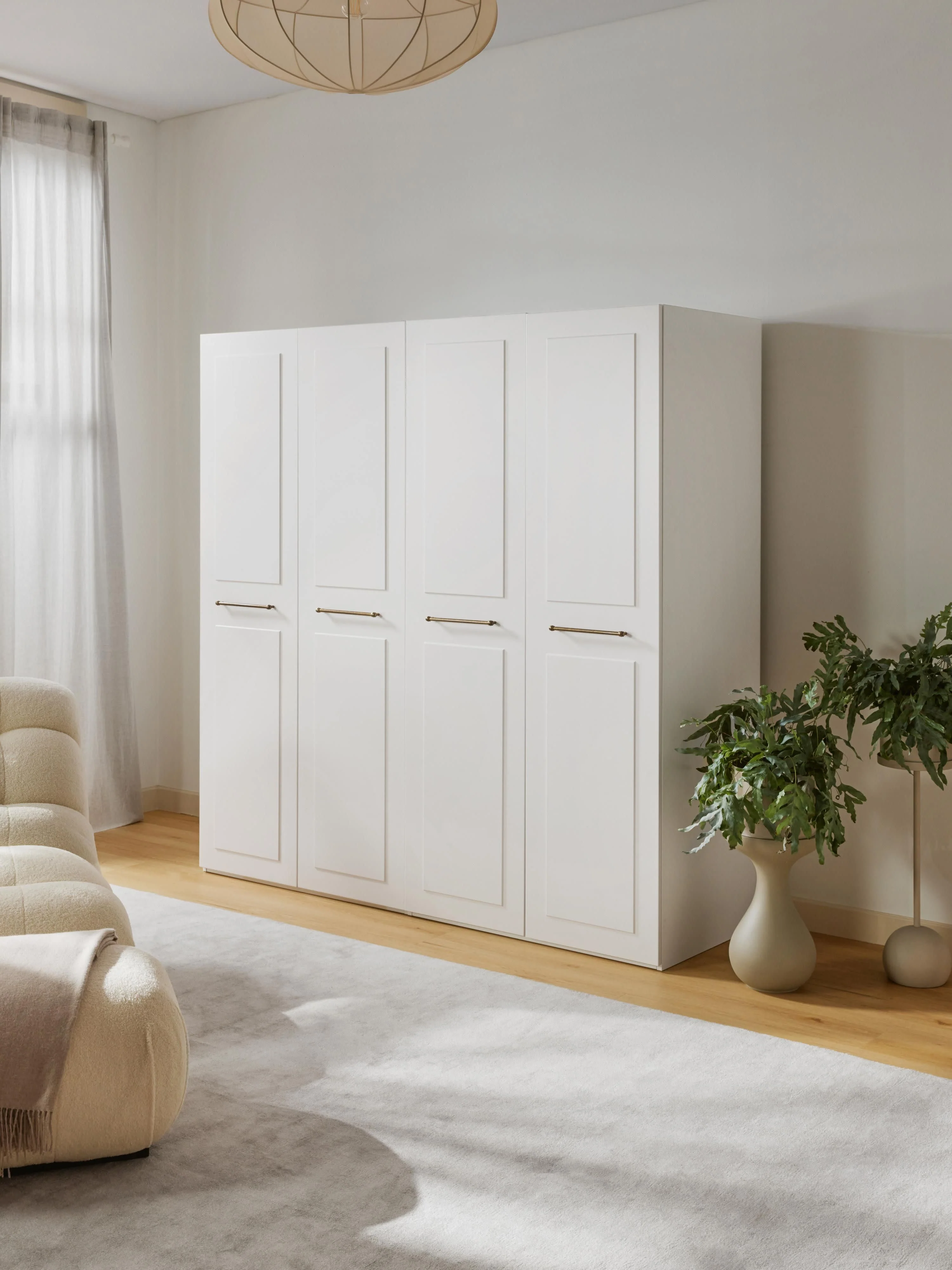 Modularer Drehtürenschrank Charlotte, 200 cm Breite, in verschiedenen Größen