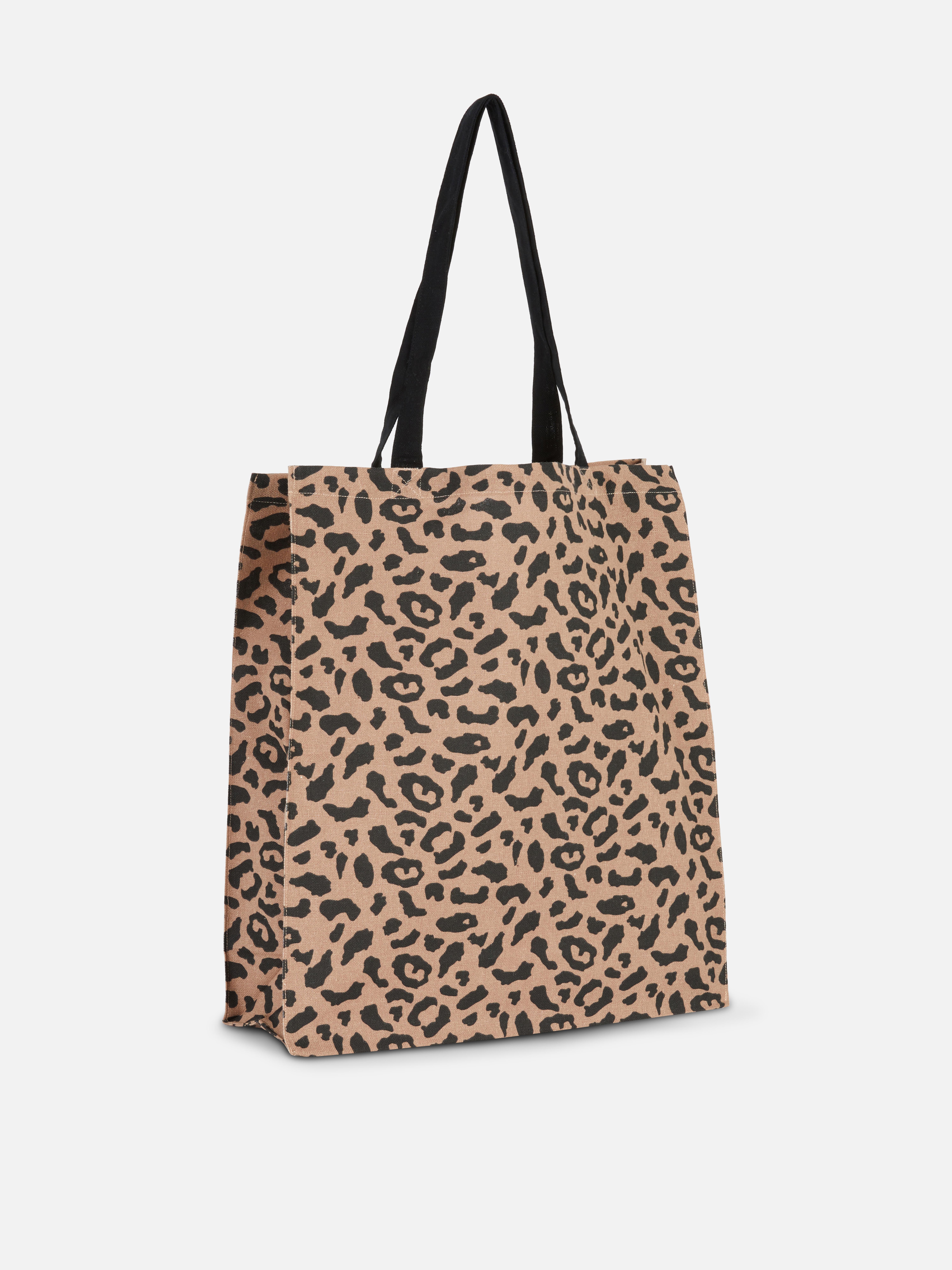 Leopard Canvas Tote Bag
