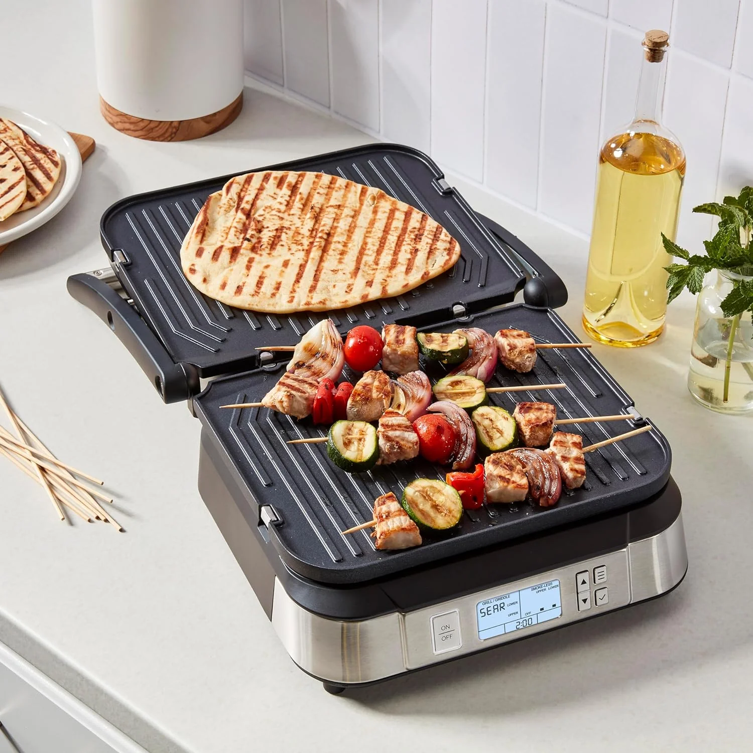 Elite Griddler, Stainless Steel(Digital Griddler)
