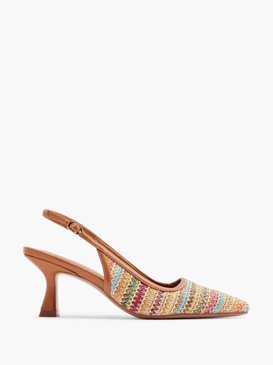 Slingback heel