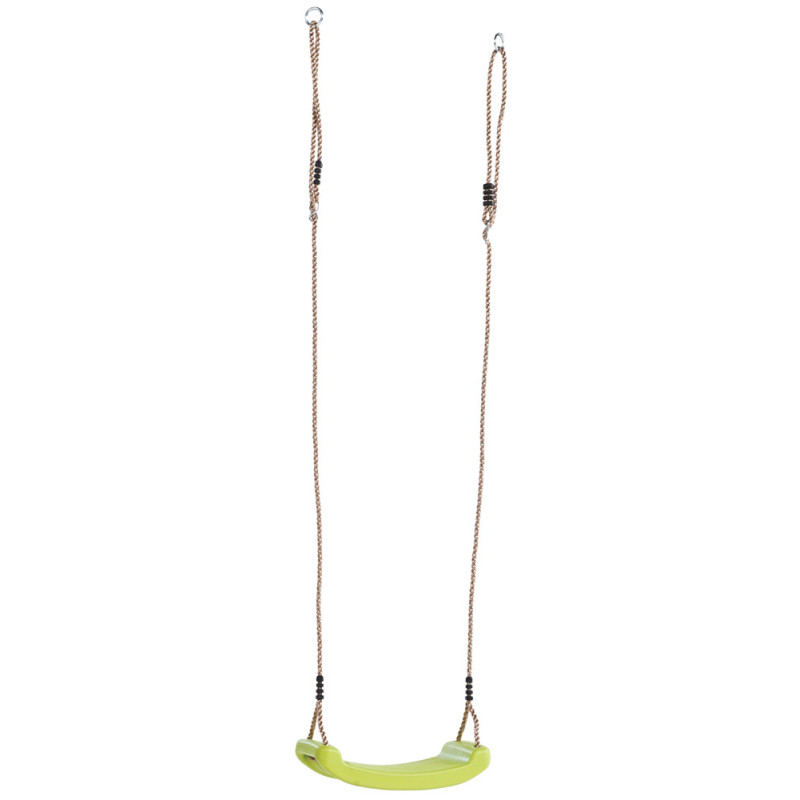 Siège de balançoire en plastique vert lime