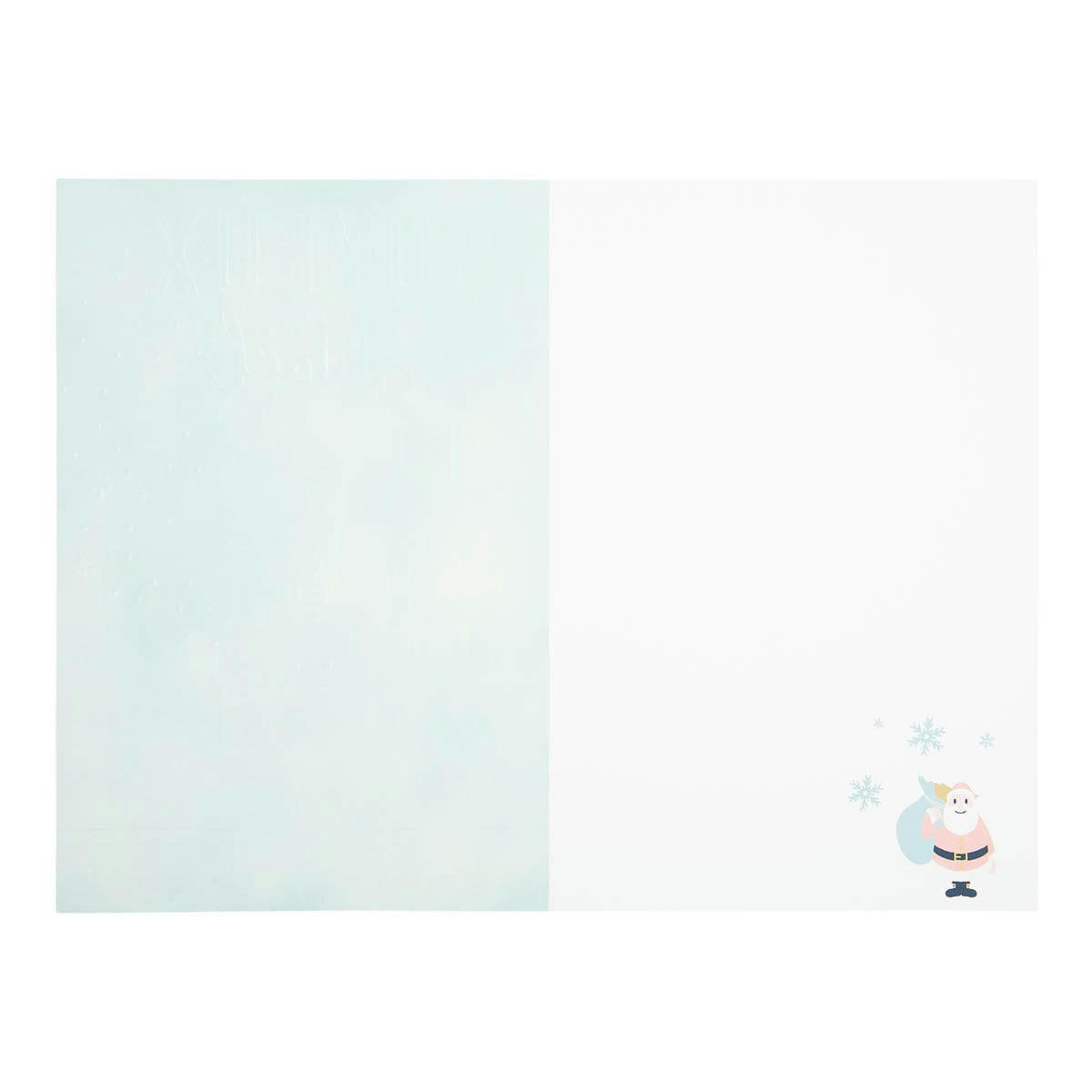 - Carte De Vœux Céleste Père Noël Cheminée