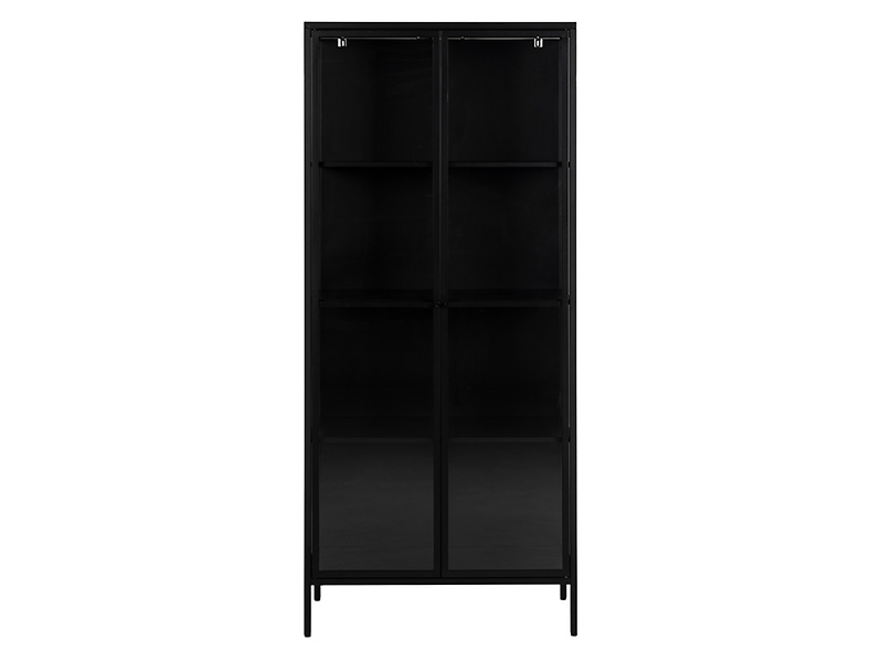 Witryna Newcastle 80 cm z 2 drzwiami czarna