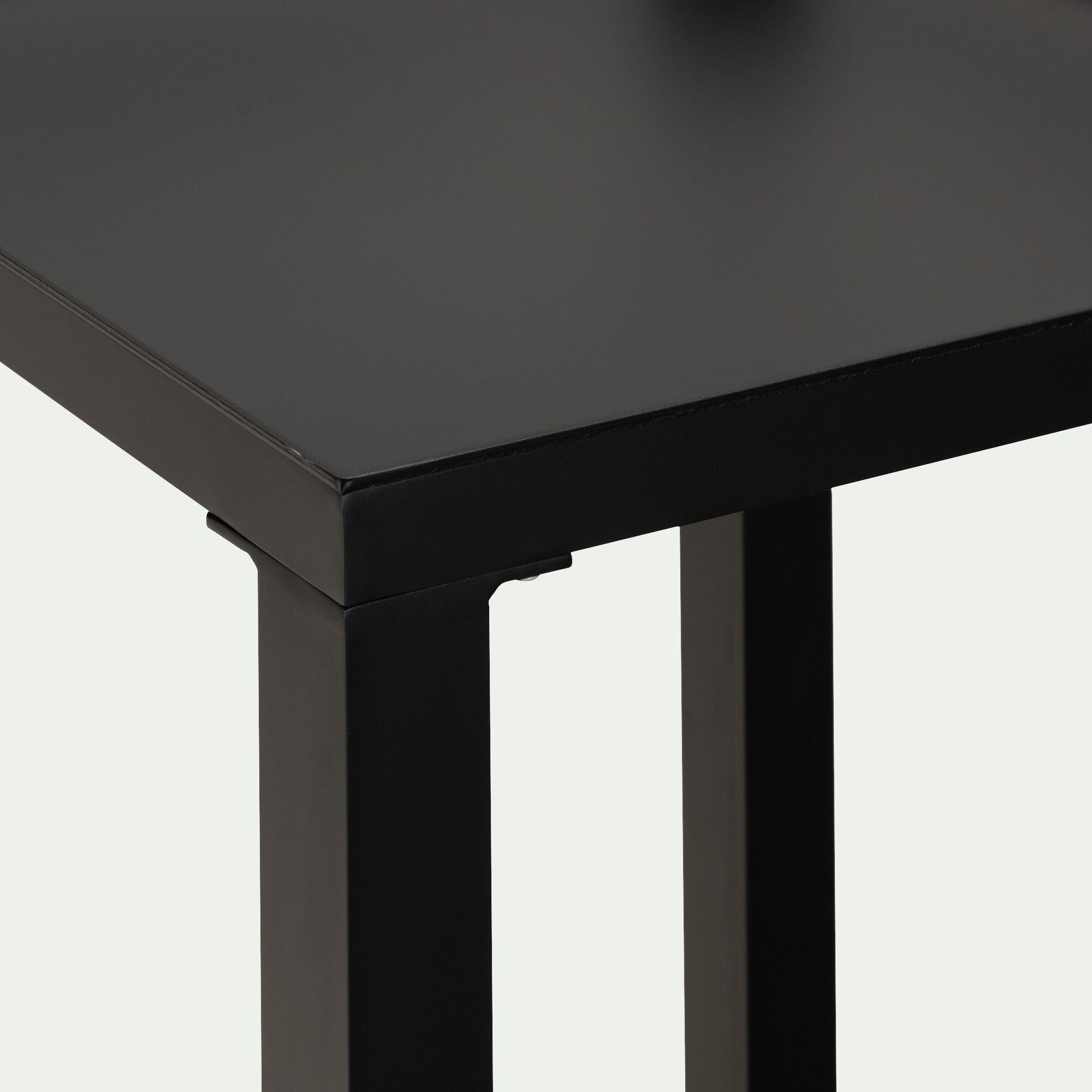 ZANNOUCH - Meuble d'angle de cuisine extérieure en métal - noir