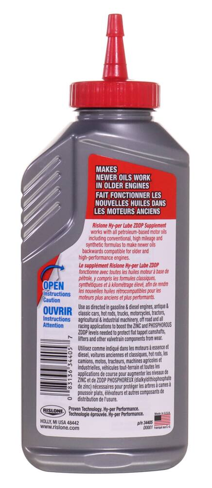 Rislone Hy-per Lube Zinc ZDDP Oil Supplement, 355-mL