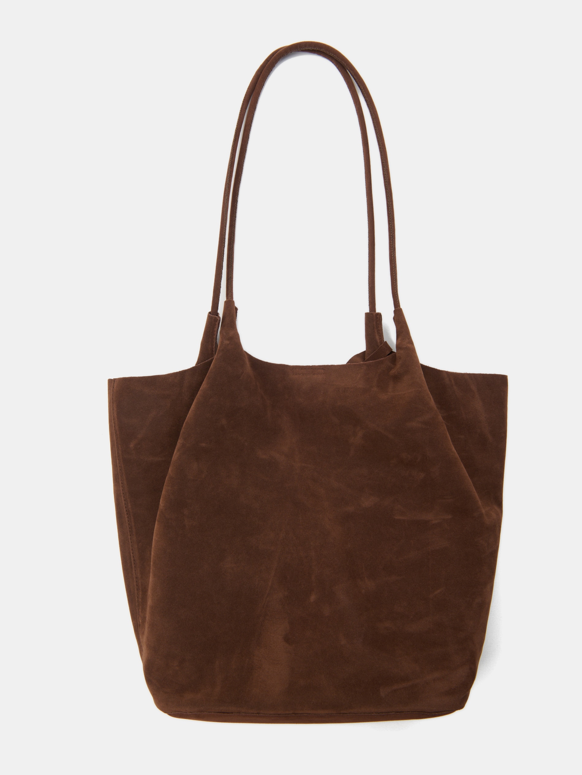 Torebka shopper z imitacji zamszu