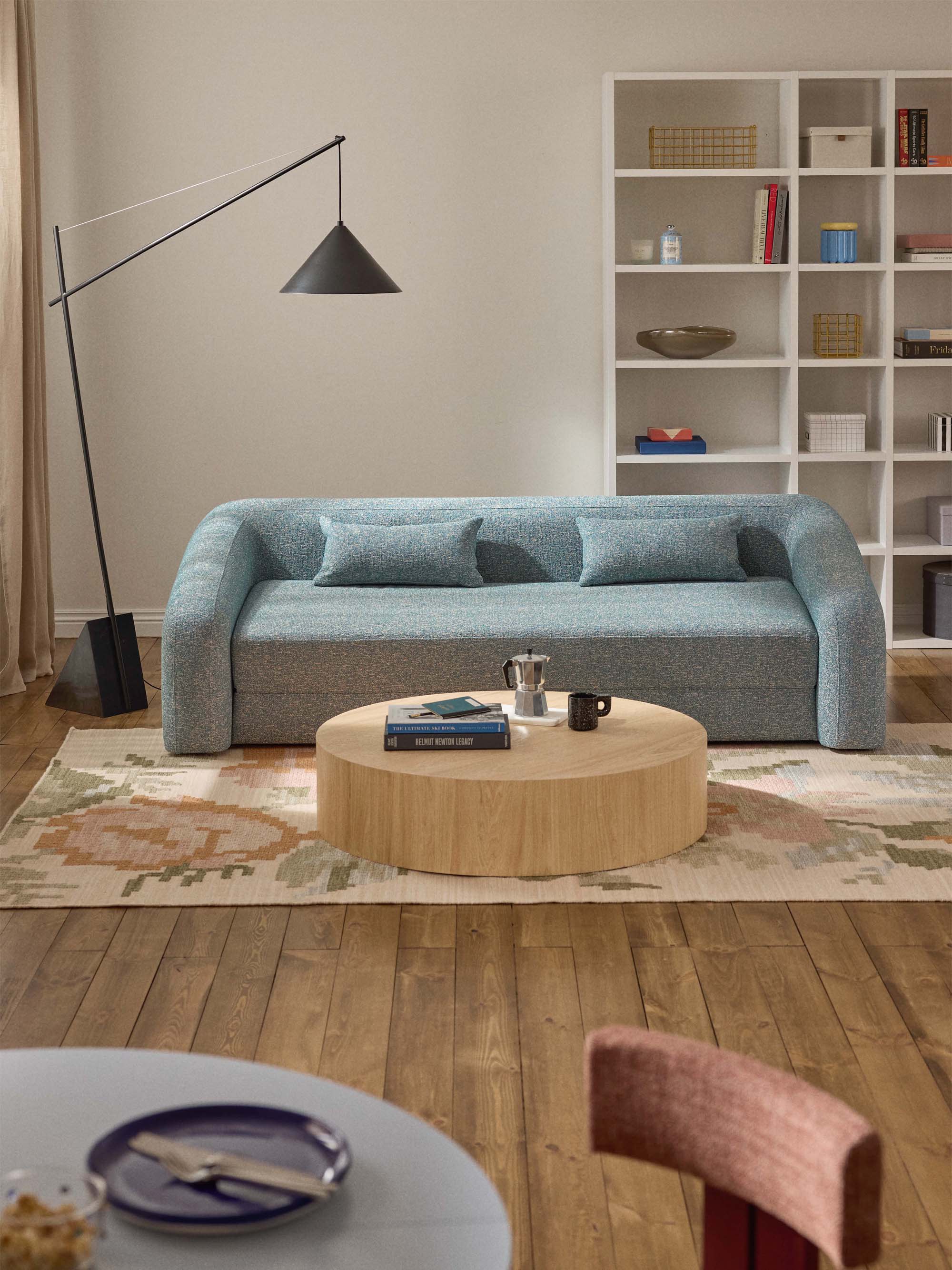 Runder XL Holz-Couchtisch Dan