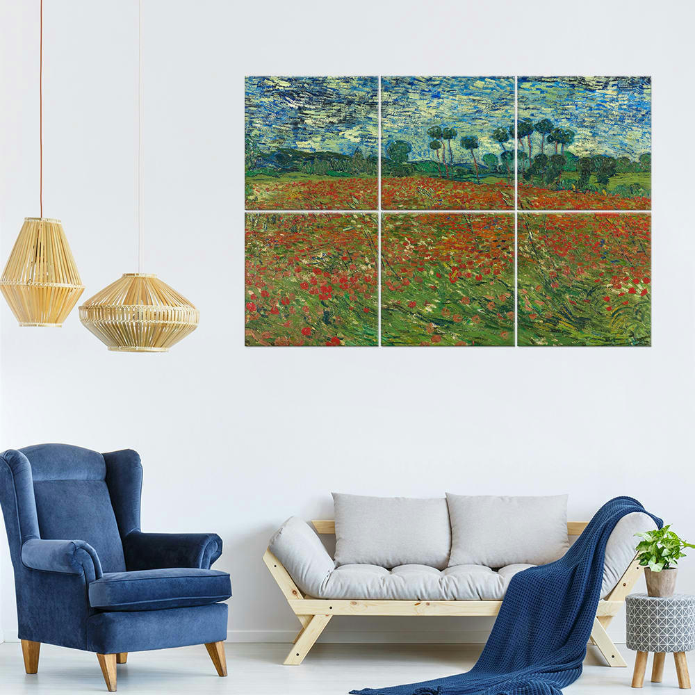 - Tableau Le Champ Des Coquelicots - Vincent Van Gogh 100x150cm