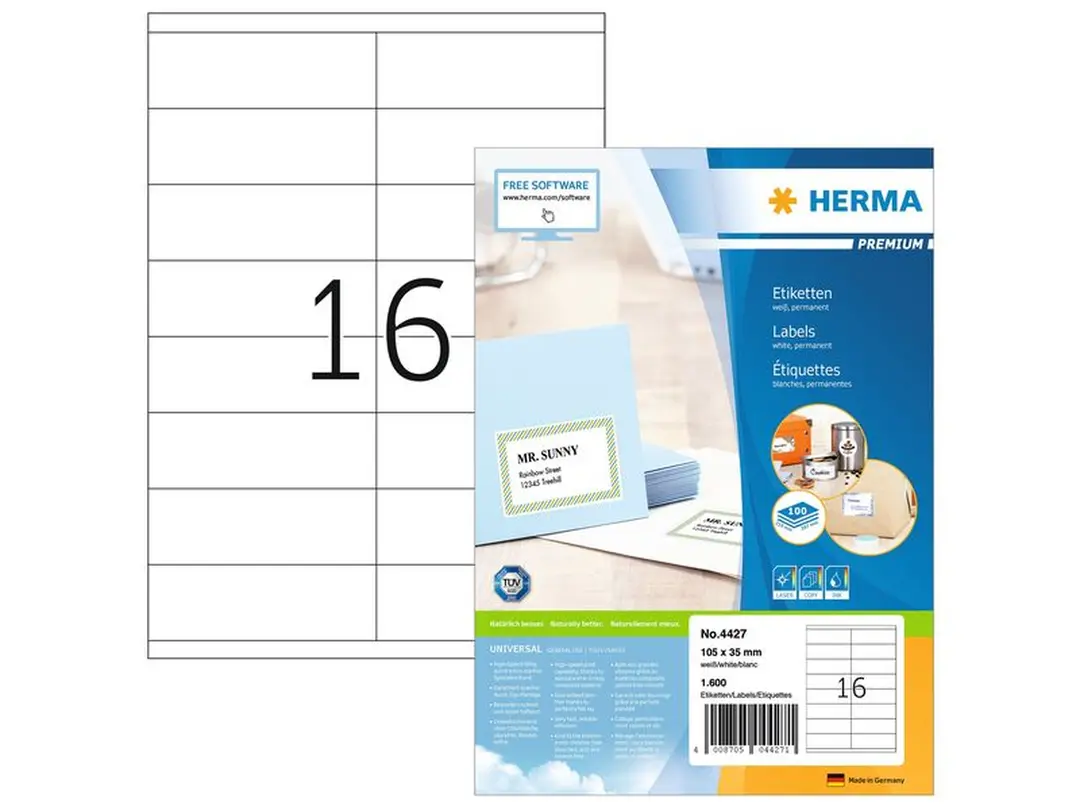 Etiketten 100er-Set Universal-Etiketten Premium