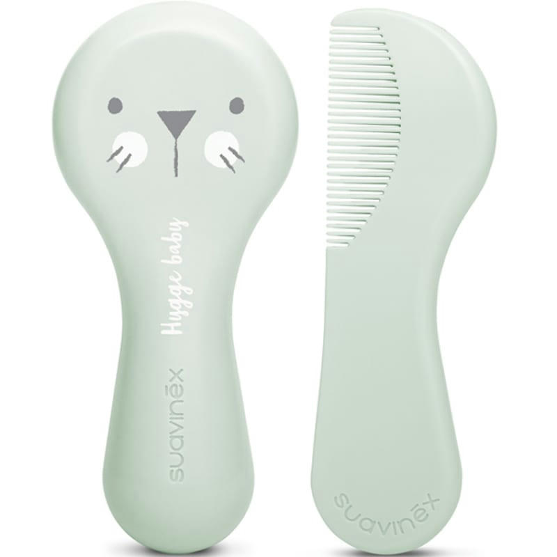 - Peigne et brosse Hygge Baby tigre vert