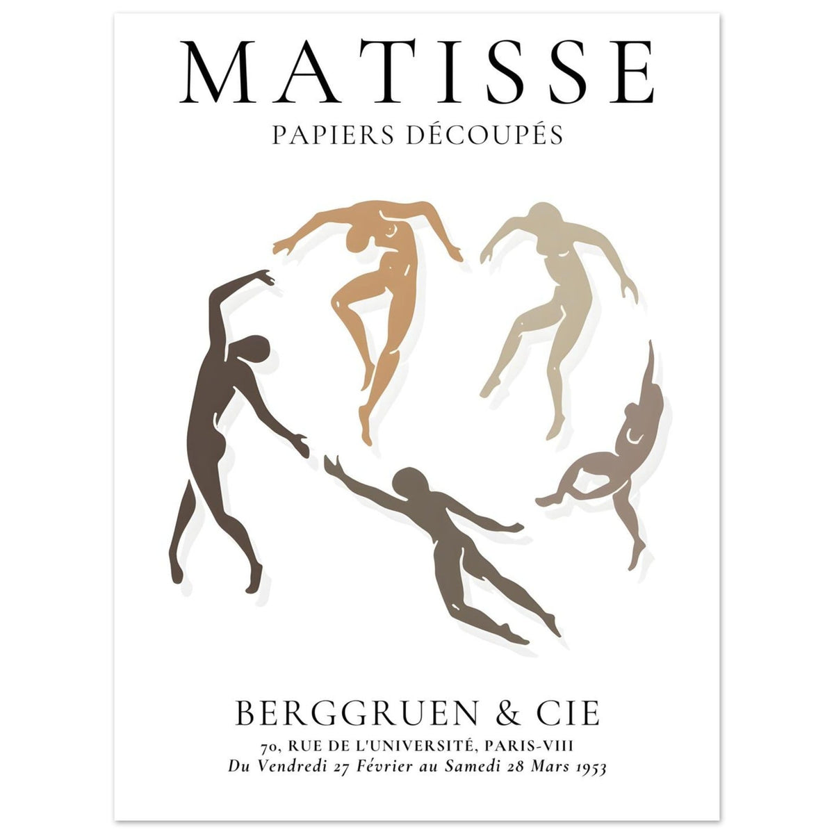 Artfulprints Poster Matisse – The human ring I  - 30x40 cm - Meerkleurig