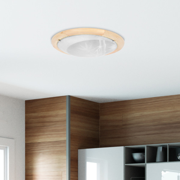 Plafonbiały okrągły 30cm BAMBOO 1xE27x40W IP20 Candellux