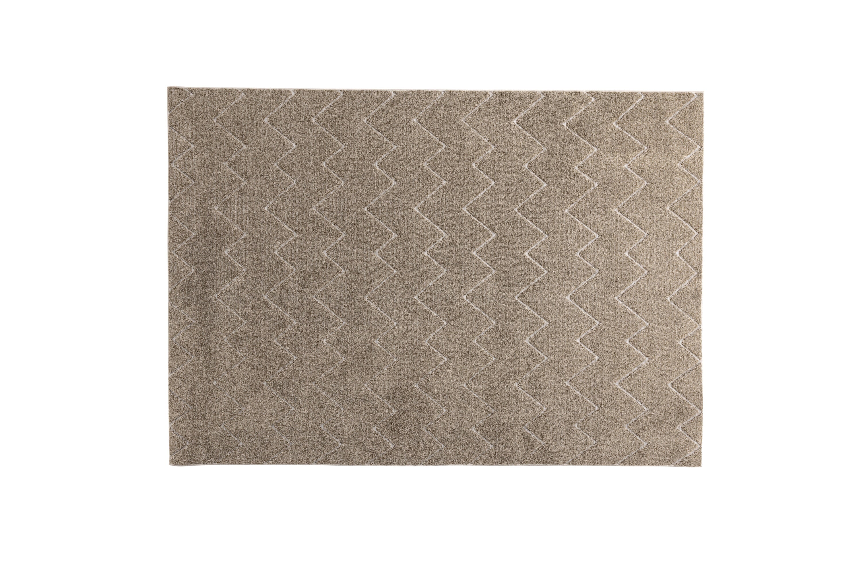 Rebellenclub Vloerkleed Elu rechthoek - bruin - 230 x 160 cm