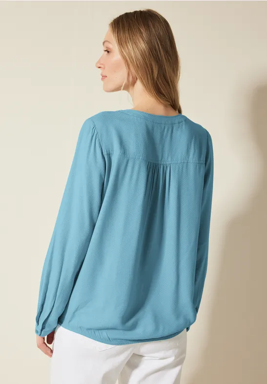 Bluse mit elastischem Saum