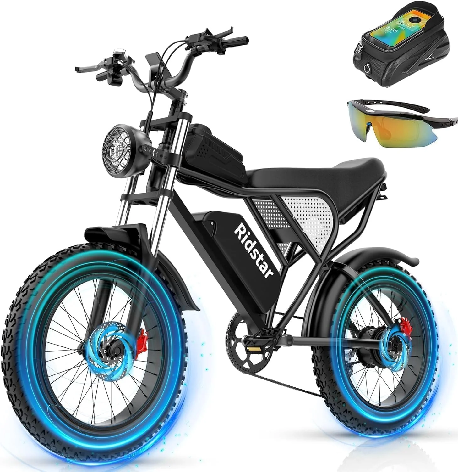 Electric Bike Q20, 2000W, 37Mph, 20 Fat Tires