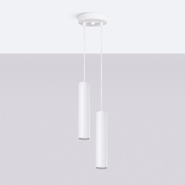 Lampa wisząca LAGOS 2P biała