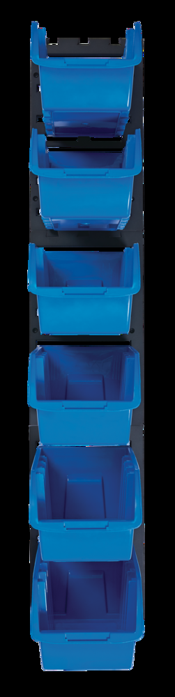 Mastercraft Wall-Mountable 6-Bin Organizer, Medium, 9x6x5-in