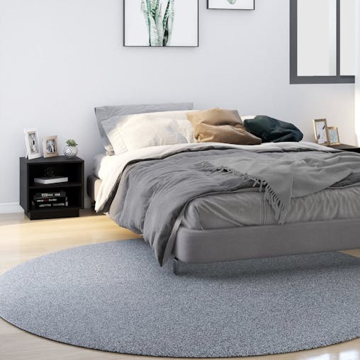 NNEVL Bedside Cabinets 2 pcs Black 40x34x40 cm Solid Wood Pine