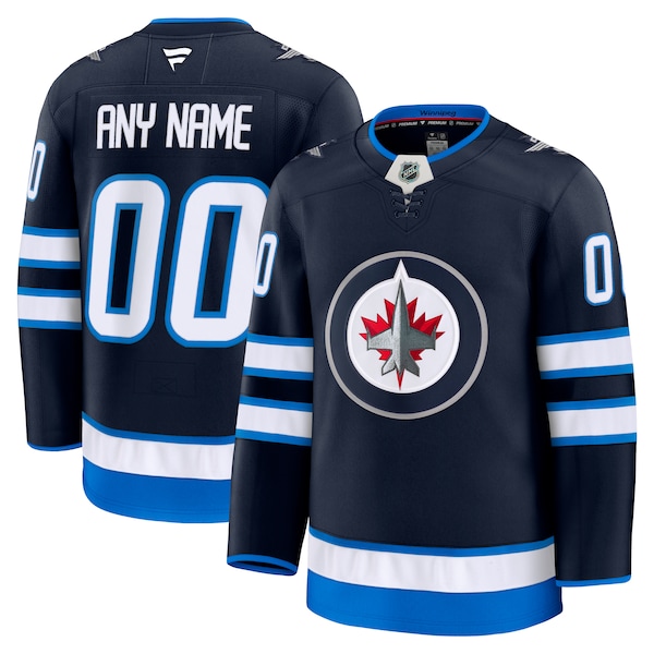 Winnipeg Jets  Home Premium Custom Jersey - Navy/White