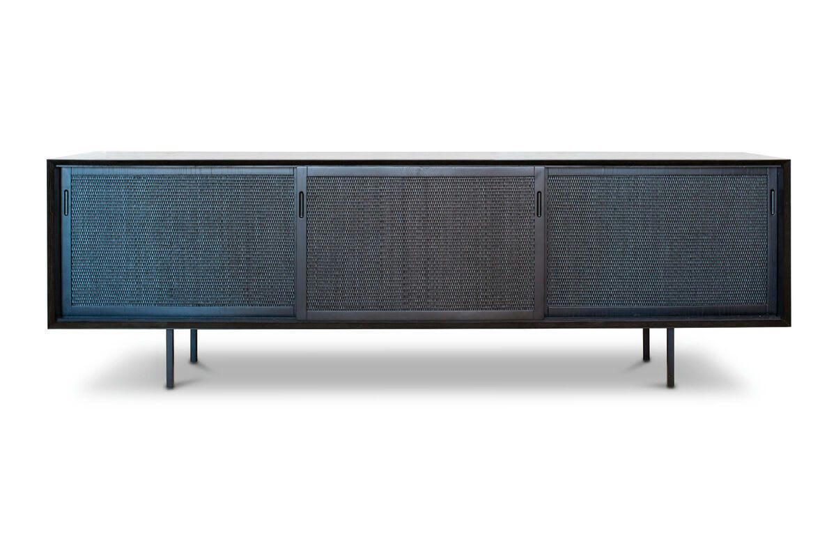 HEVAYA - Grande enfilade en bois noir