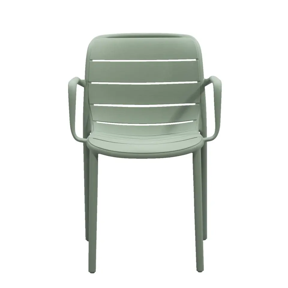 Stapelstoel Nice - kunststof/lichtgroen