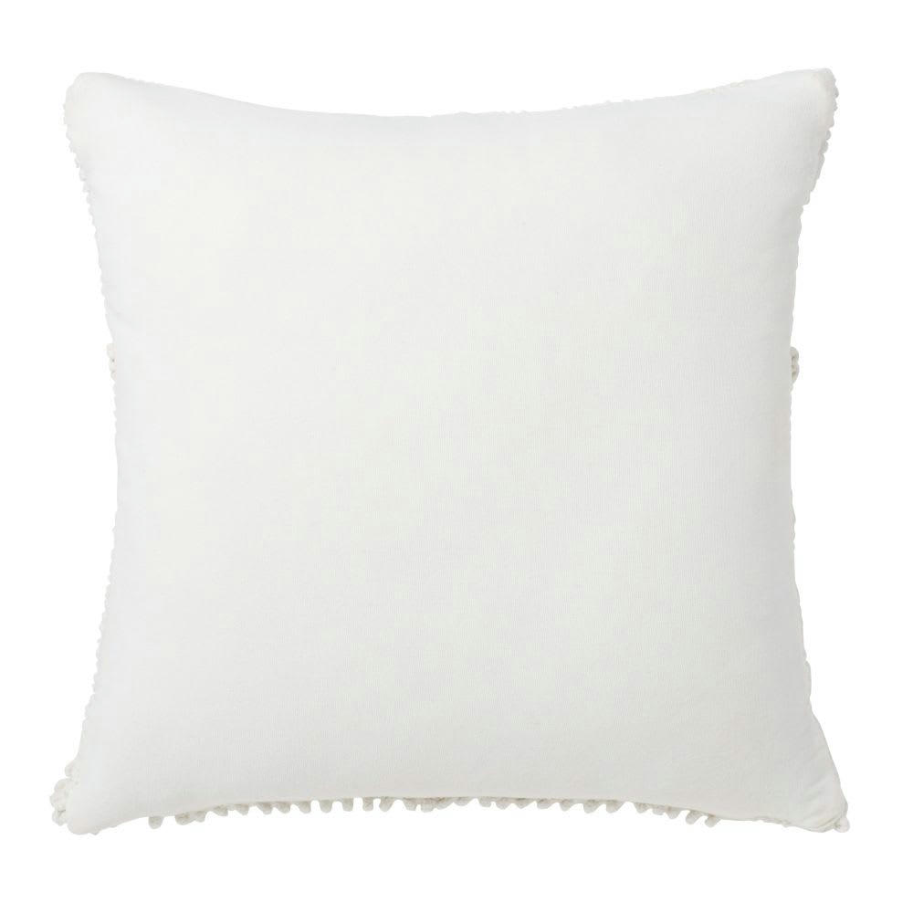 VANSHI - Coussin en coton écru 45x45