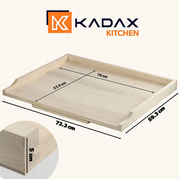 Kadax Stolnica Drewniana Duża 73x60cm Jednostronna