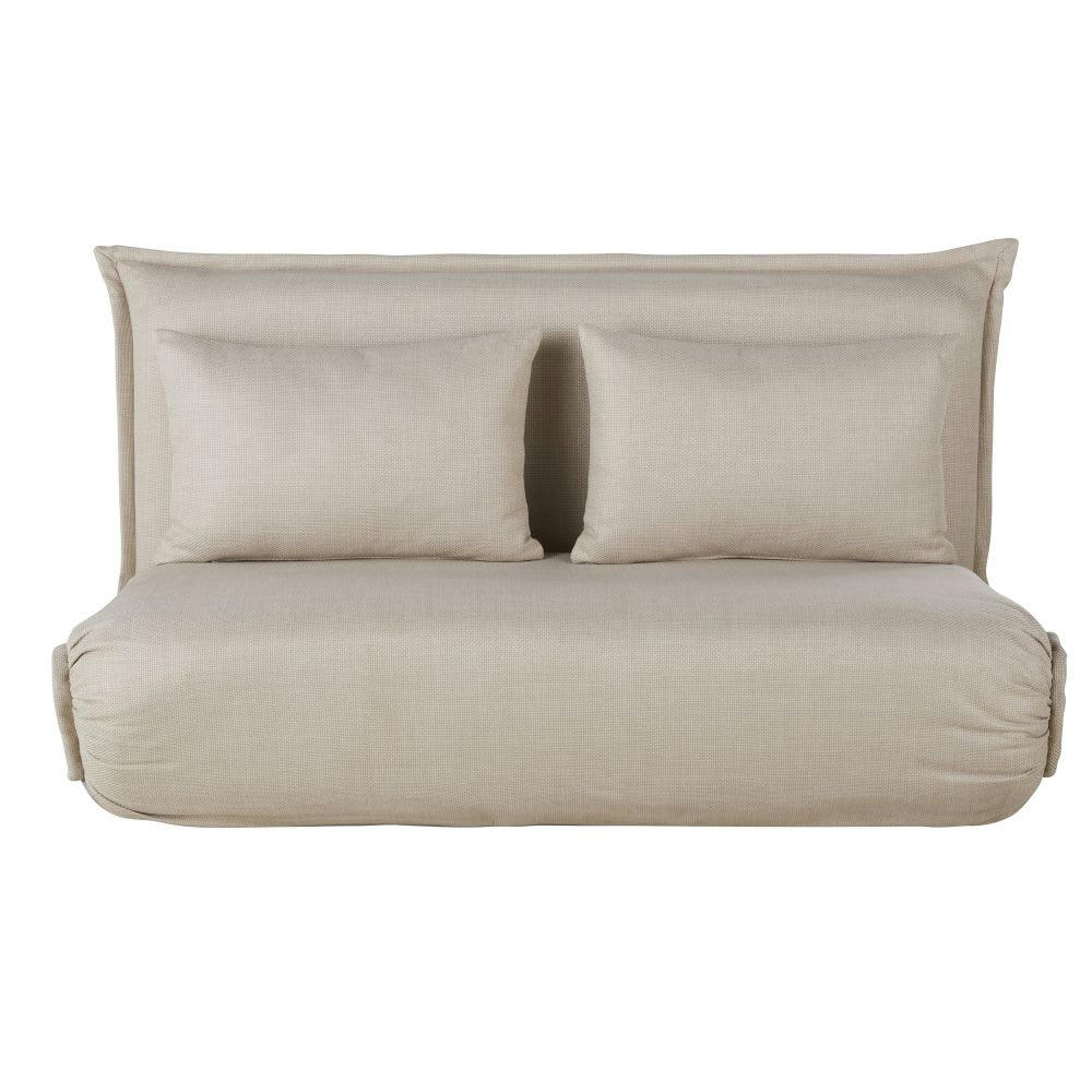 Hallen - Canapé clic-clac 2 places beige