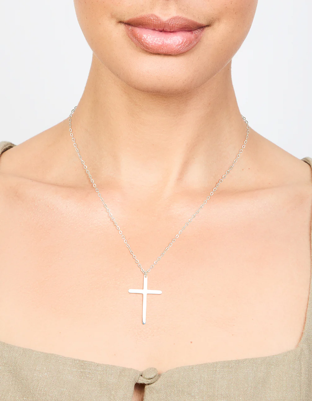 Waterproof Stainless Steel Cross Necklace