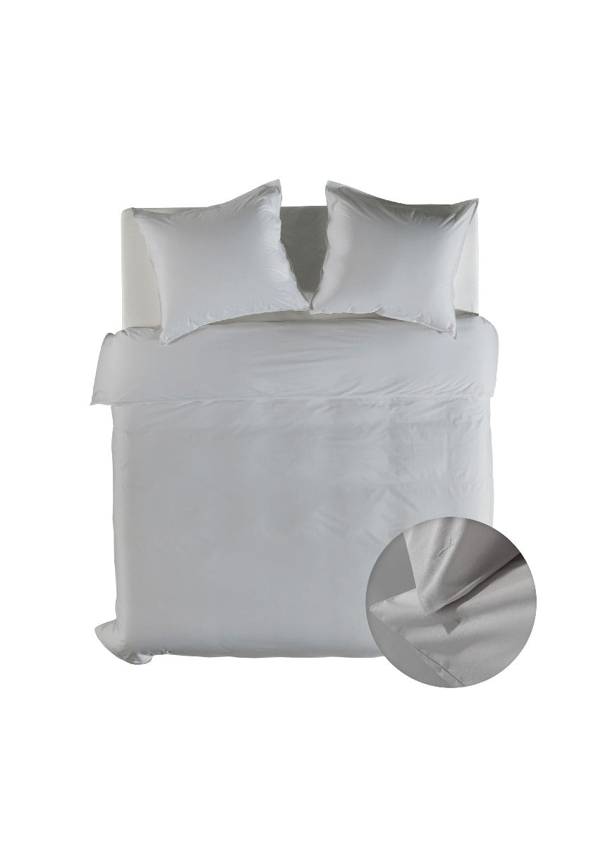 Yellow Dekbedovertrek Katoen Suites Casablanca - vaporous grey