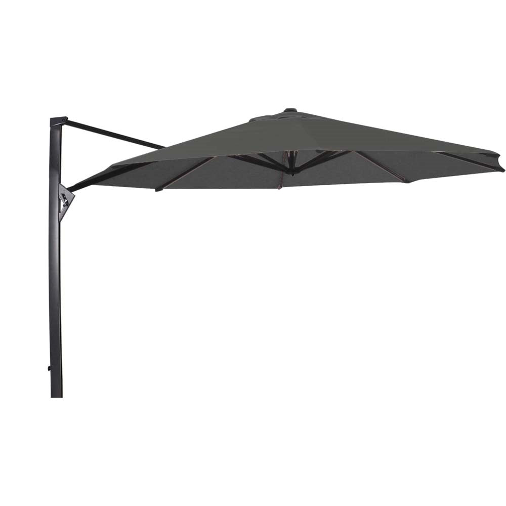 Lesli Living push-up parasol Taurus - grijs - Ø350cm