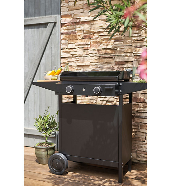 Chariot pour plancha Origin 60 cm en acier noir Forge Adour