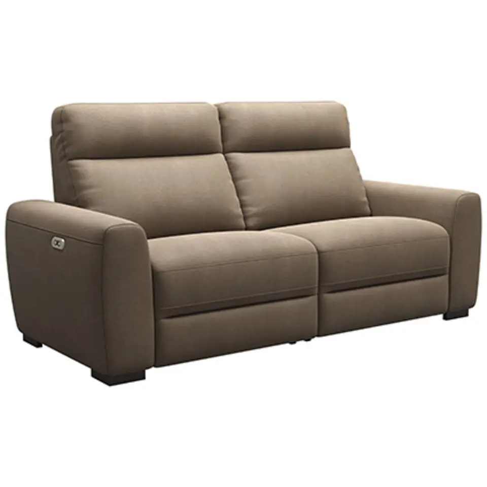 Bank James elektrisch verstelbaar 3-zits - stof Gaucho - taupe