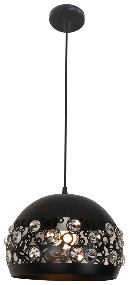 Lampa wisząca czarno-przezroczysta JOLINA 1xE27x40W Candellux