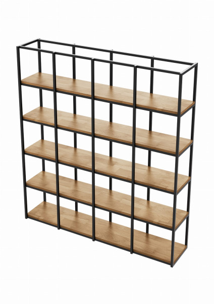Regał WOOD BOX 177x160x30/34 Loft na książki