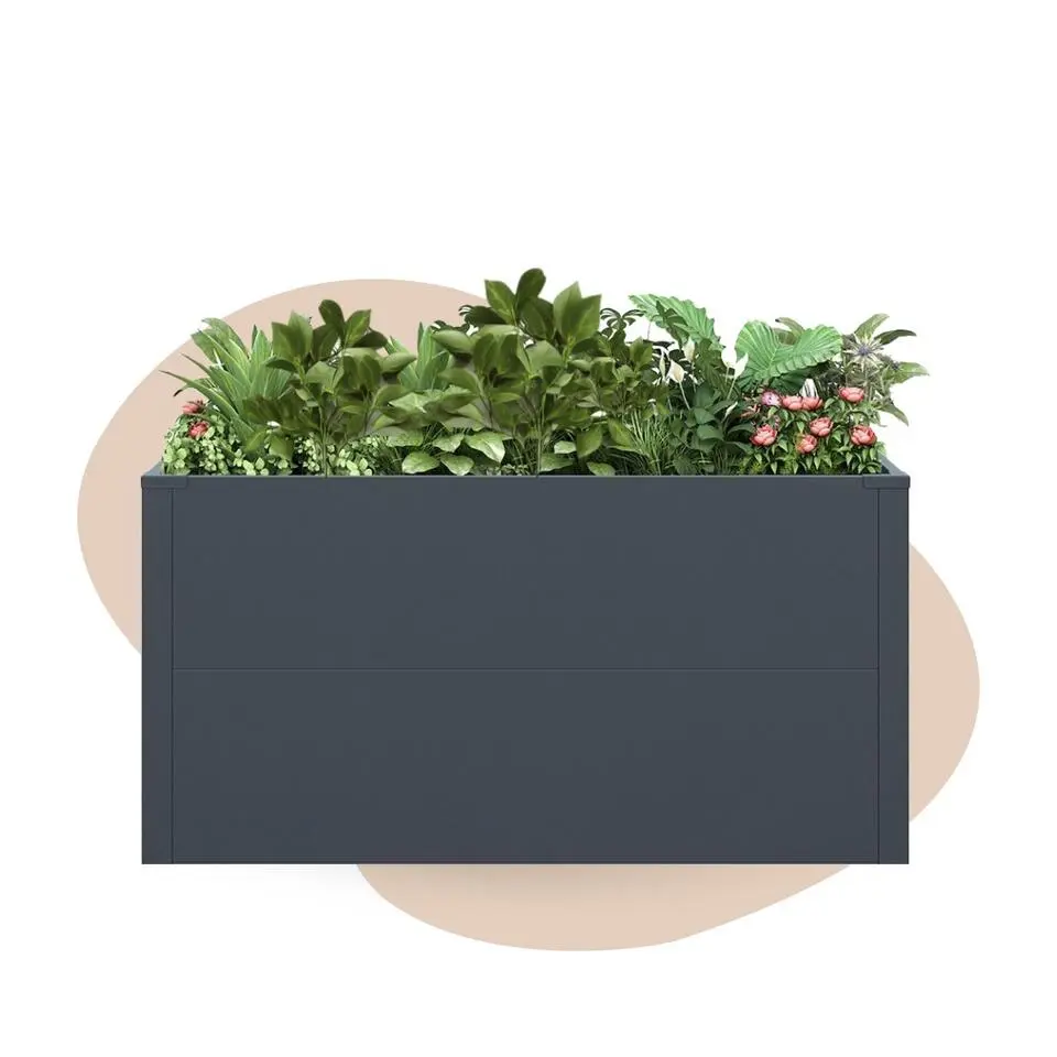 Plantenbak horeca - 100 x 25 x 52 cm - Antraciet