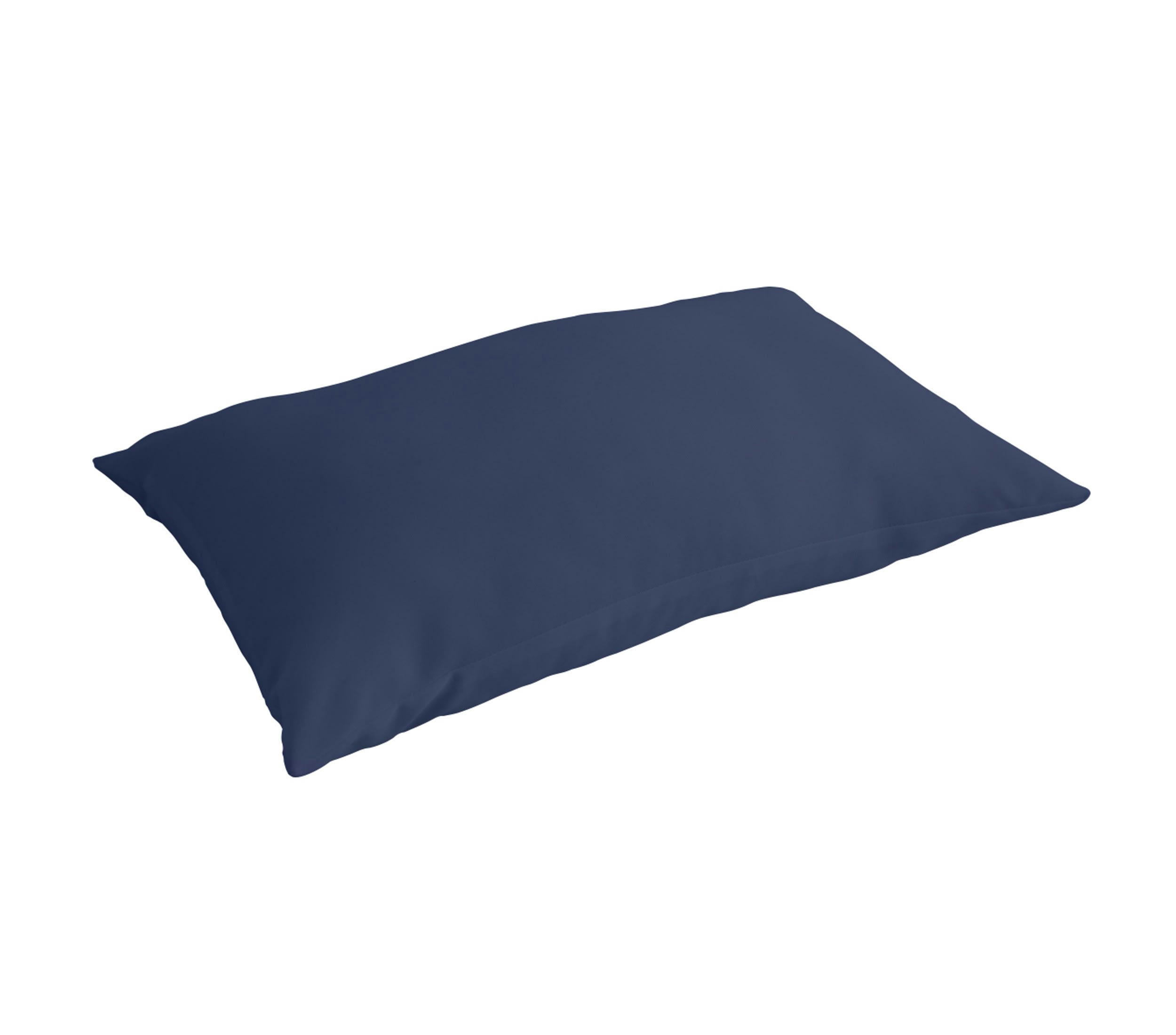 UNI - Taie d'oreiller coton bleu foncé 65x65 cm
