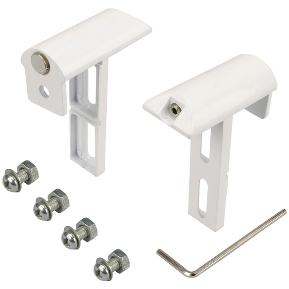 Klemmträger für Rollo, weiß, Metall
