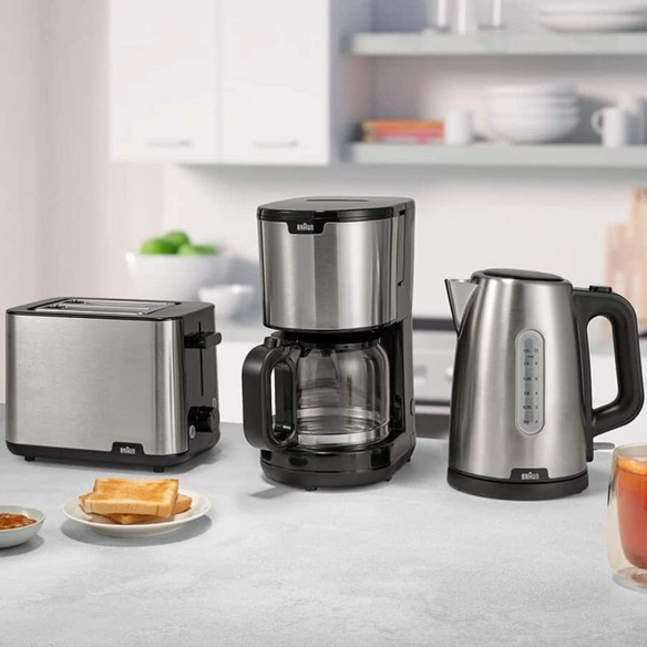 Toaster »PurShine«, HT 1510 BK, edelstahl/schwarz