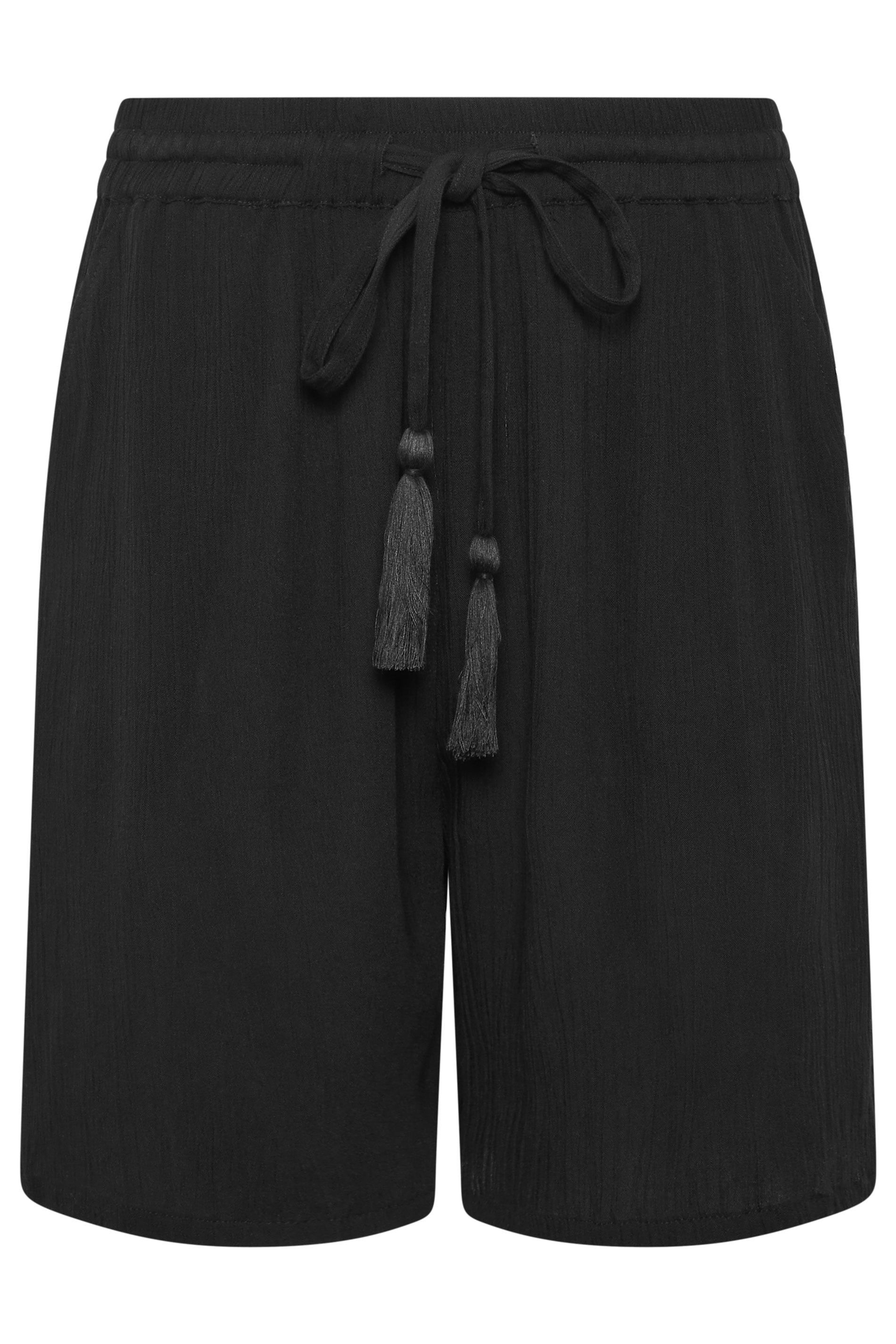 M&Co Crinkle Tie Waist Shorts