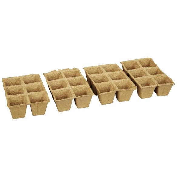 Anzuchttopf, Breite: 6 cm, natur, Naturfaser