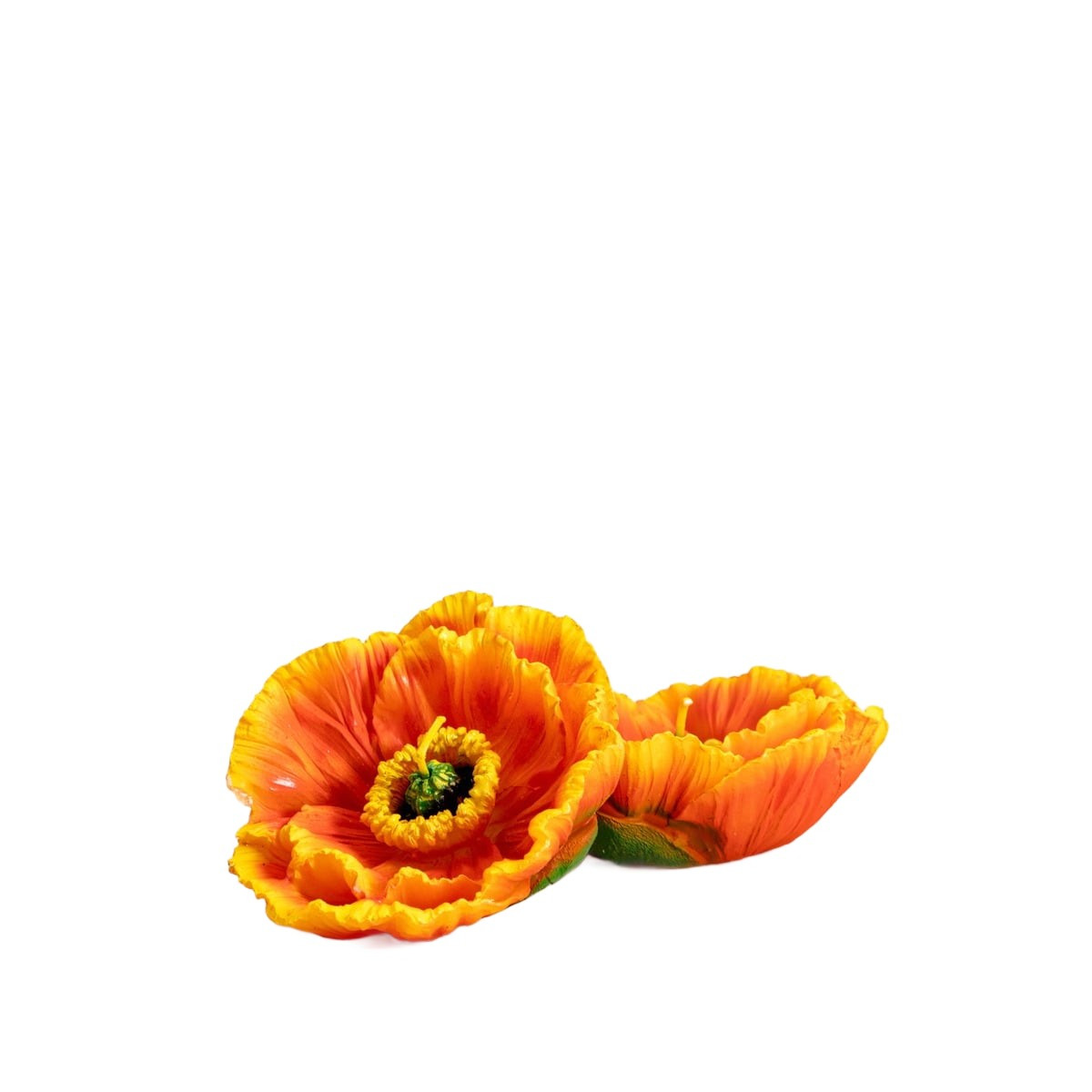 Zestaw świec MEADOW FLOWERS pomarańczowy kwiat 2 szt. HOMLA