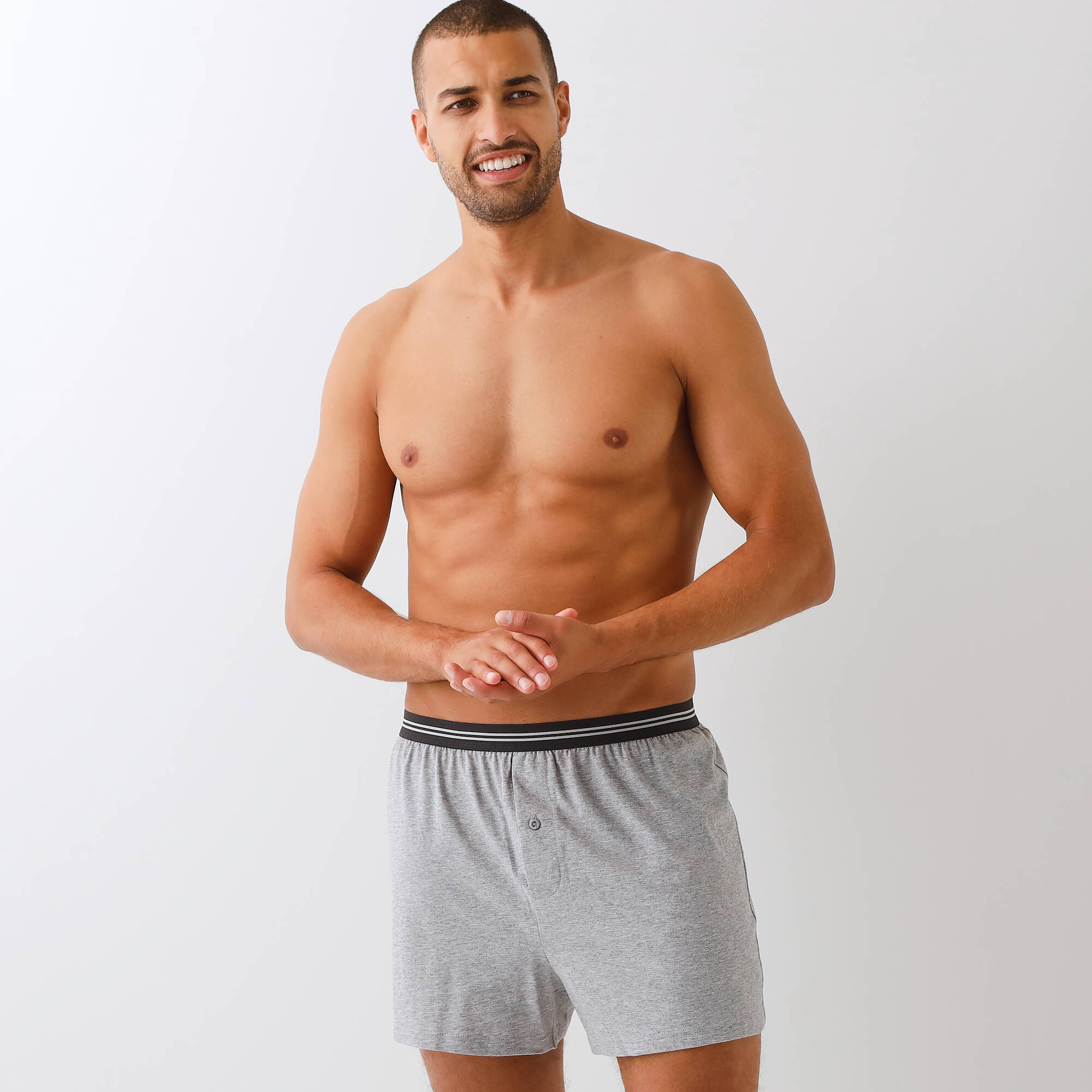 Cale&ccedil;on flottant jersey coton uni - lot de 3