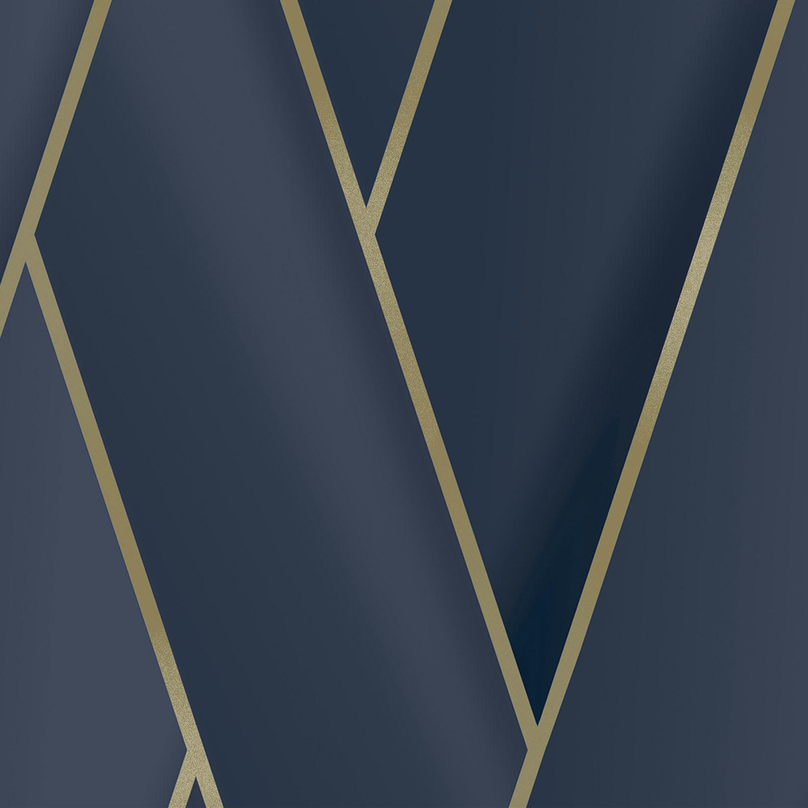 - Papier peint géométrique Bleu d'Or 0,53x10 mètrescm